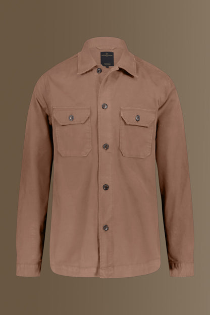 Chambray overshirt french collar