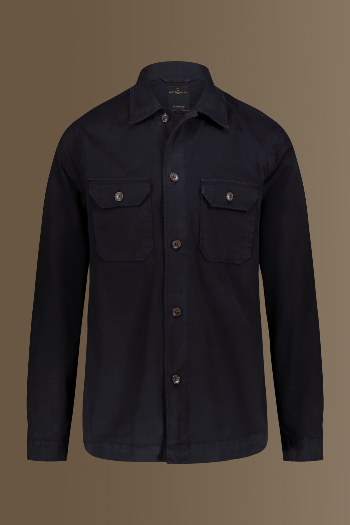 Chambray overshirt french collar