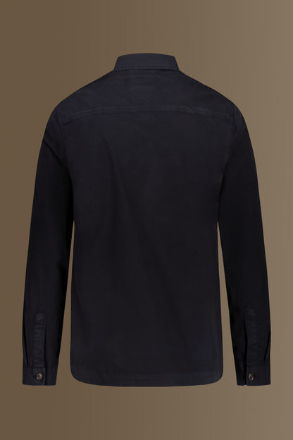 Chambray overshirt french collar