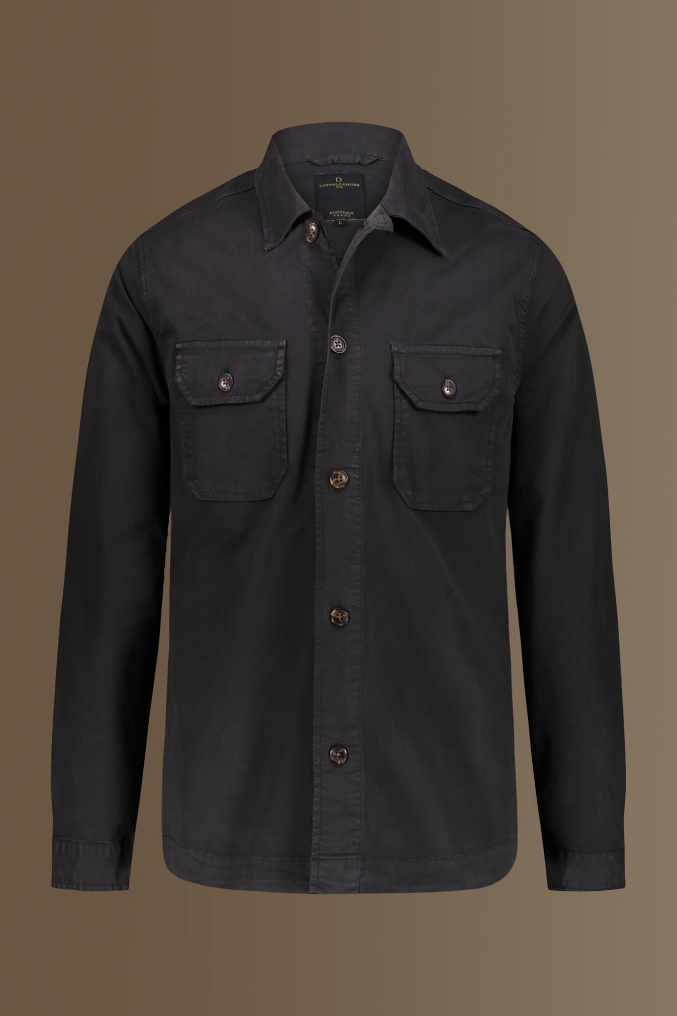 Chambray overshirt french collar
