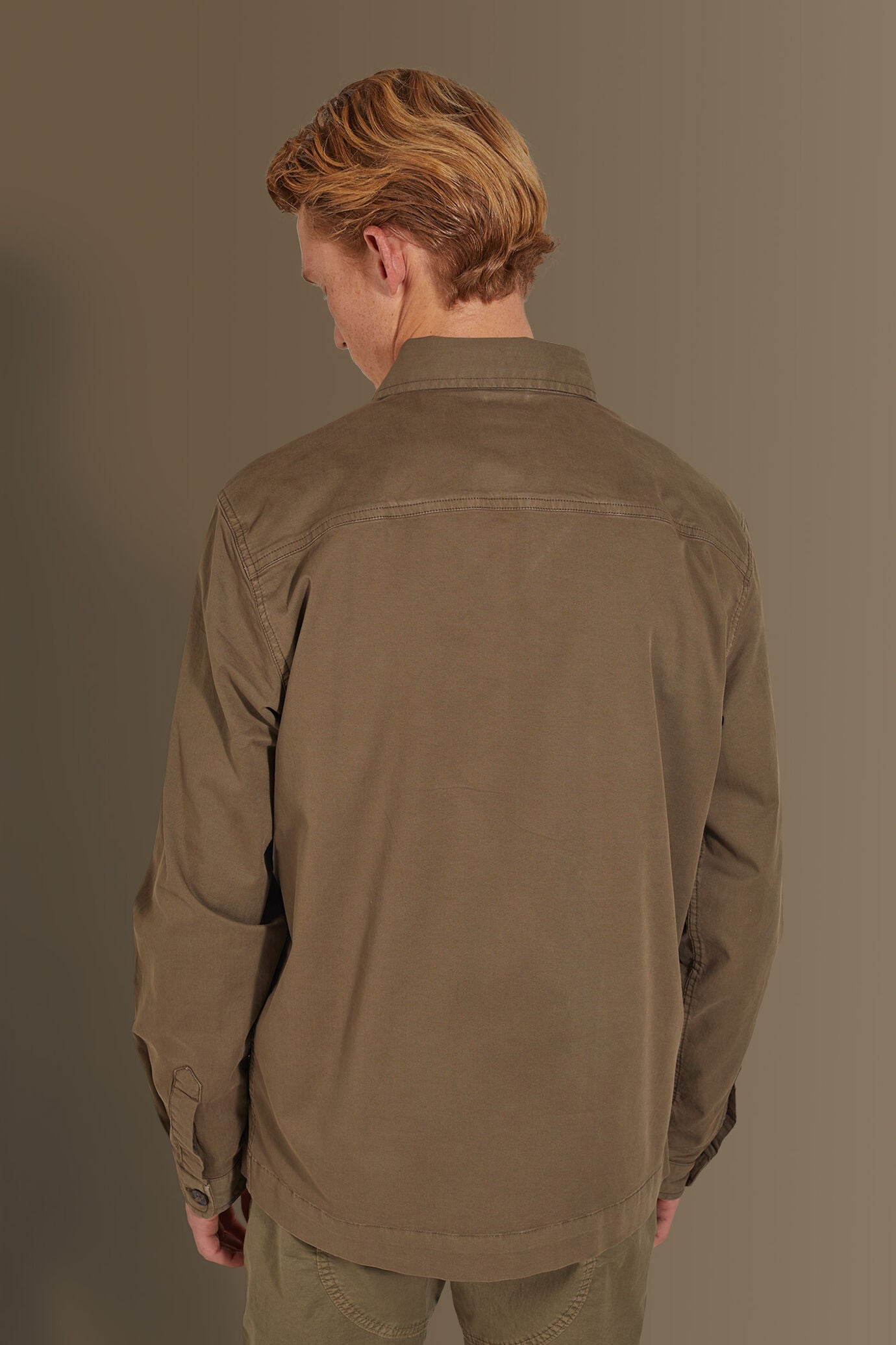 Chambray overshirt french collar