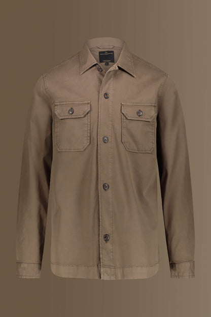Chambray overshirt french collar
