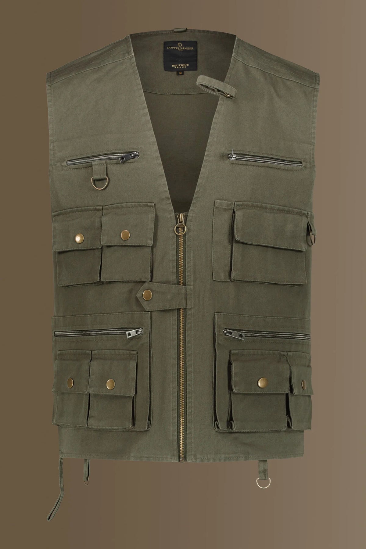 Unlined vest twill construction