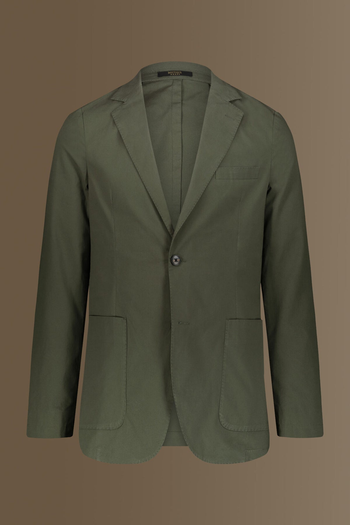 Single breasted jacket patch pocket