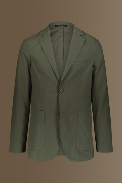 Single breasted jacket patch pocket