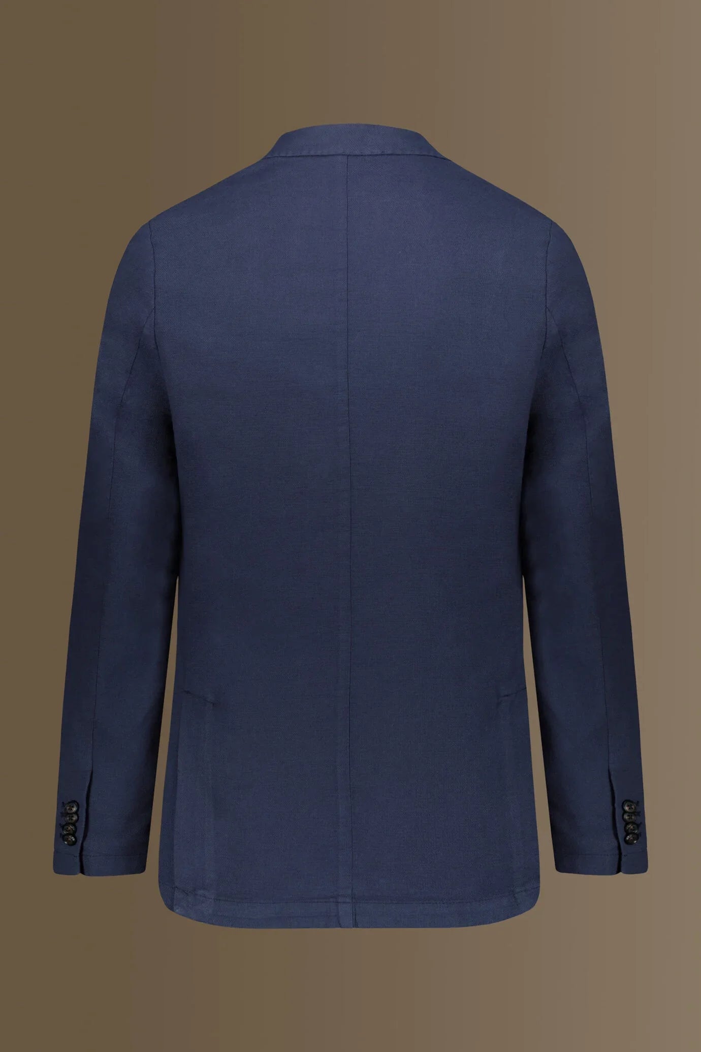 Single breasted jacket patch pocket cotton linen garmet dyed