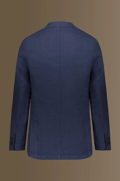Single breasted jacket patch pocket cotton linen garmet dyed