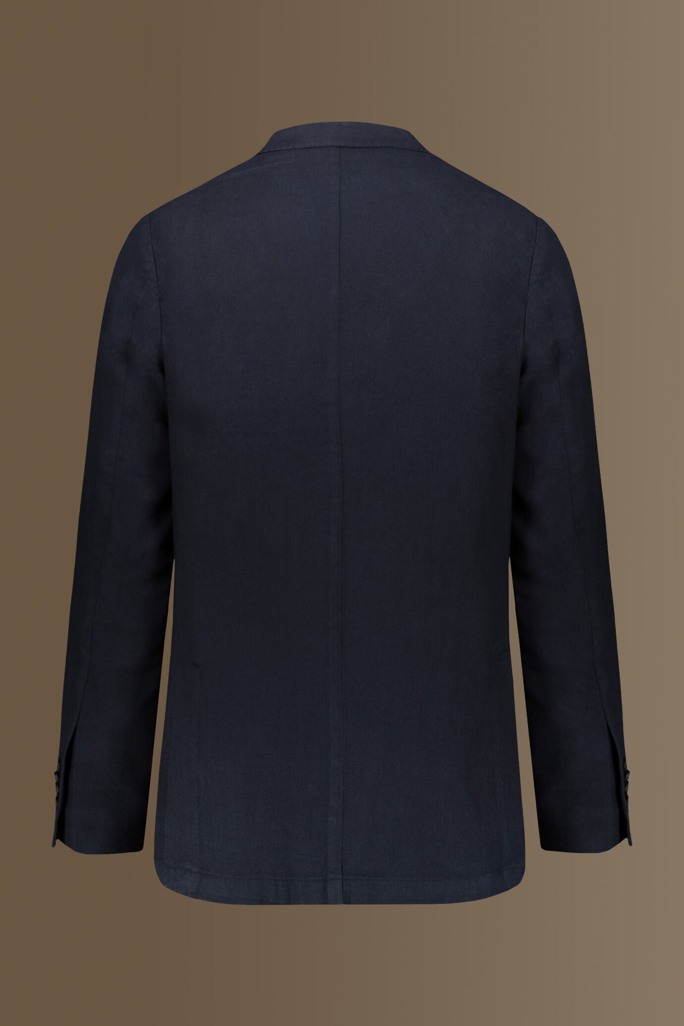 Single breasted jacket patch pocket cotton linen garmet dyed