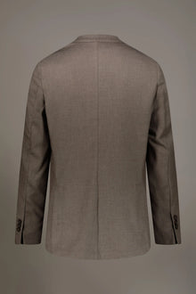 Single breasted jacket solid colour dobby fabric