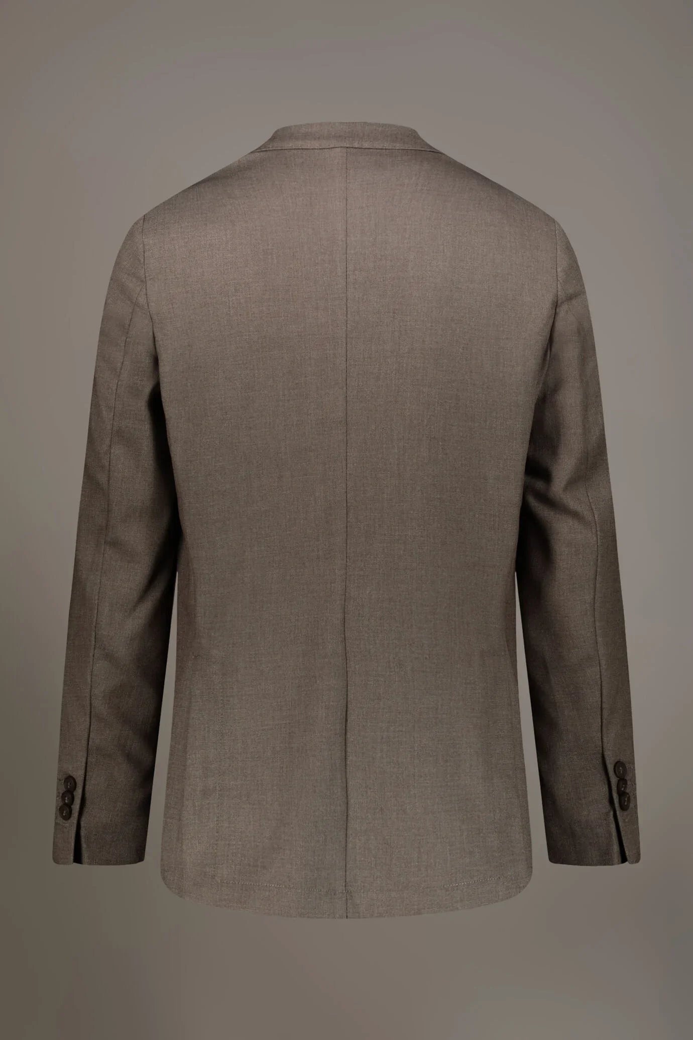 Single breasted jacket solid colour dobby fabric