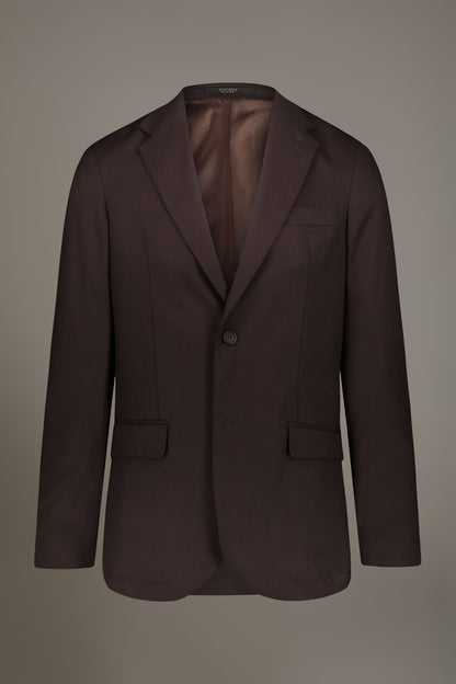 Single breasted jacket solid colour dobby fabric