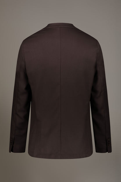 Single breasted jacket solid colour dobby fabric