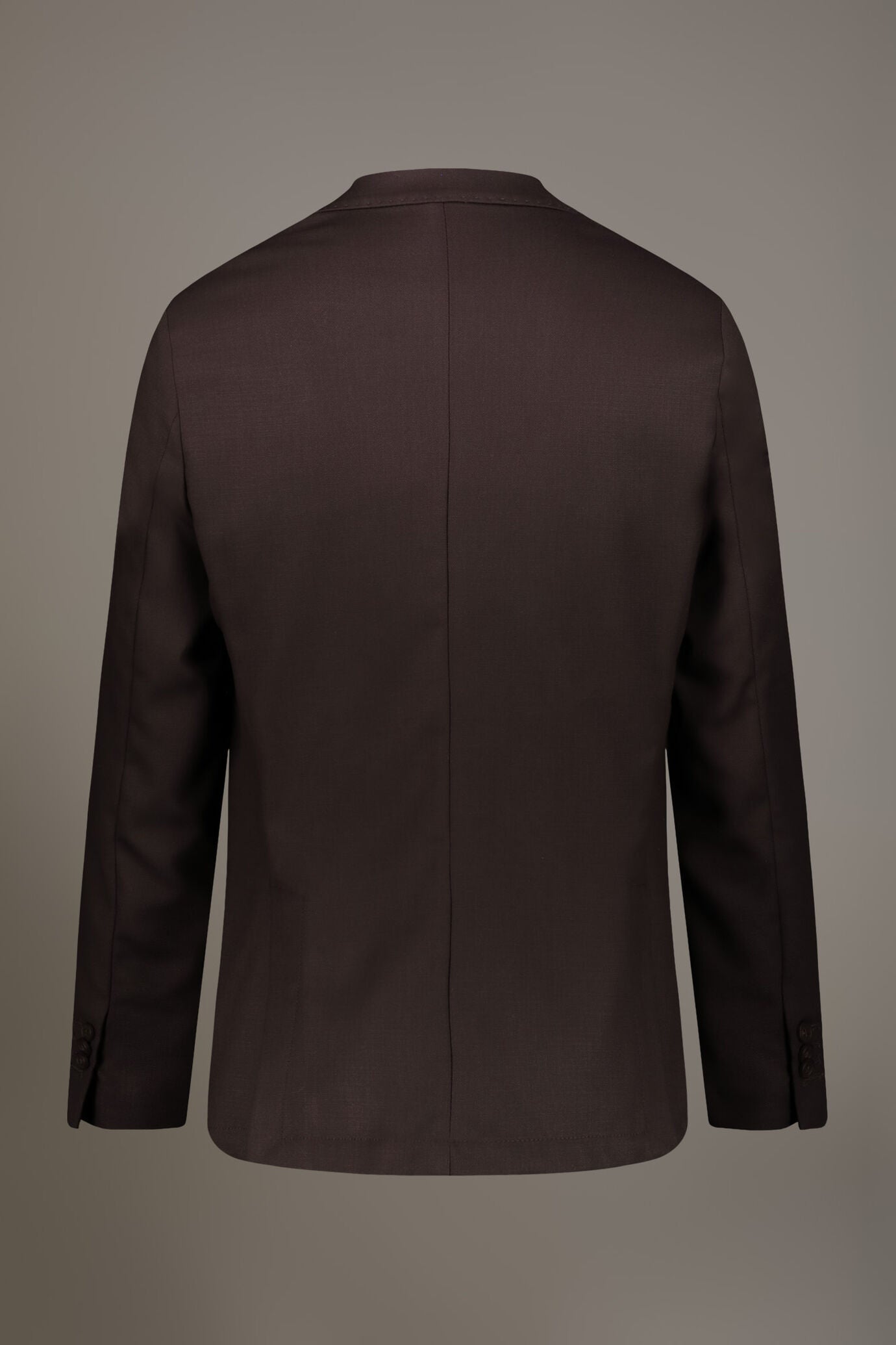 Single breasted jacket solid colour dobby fabric