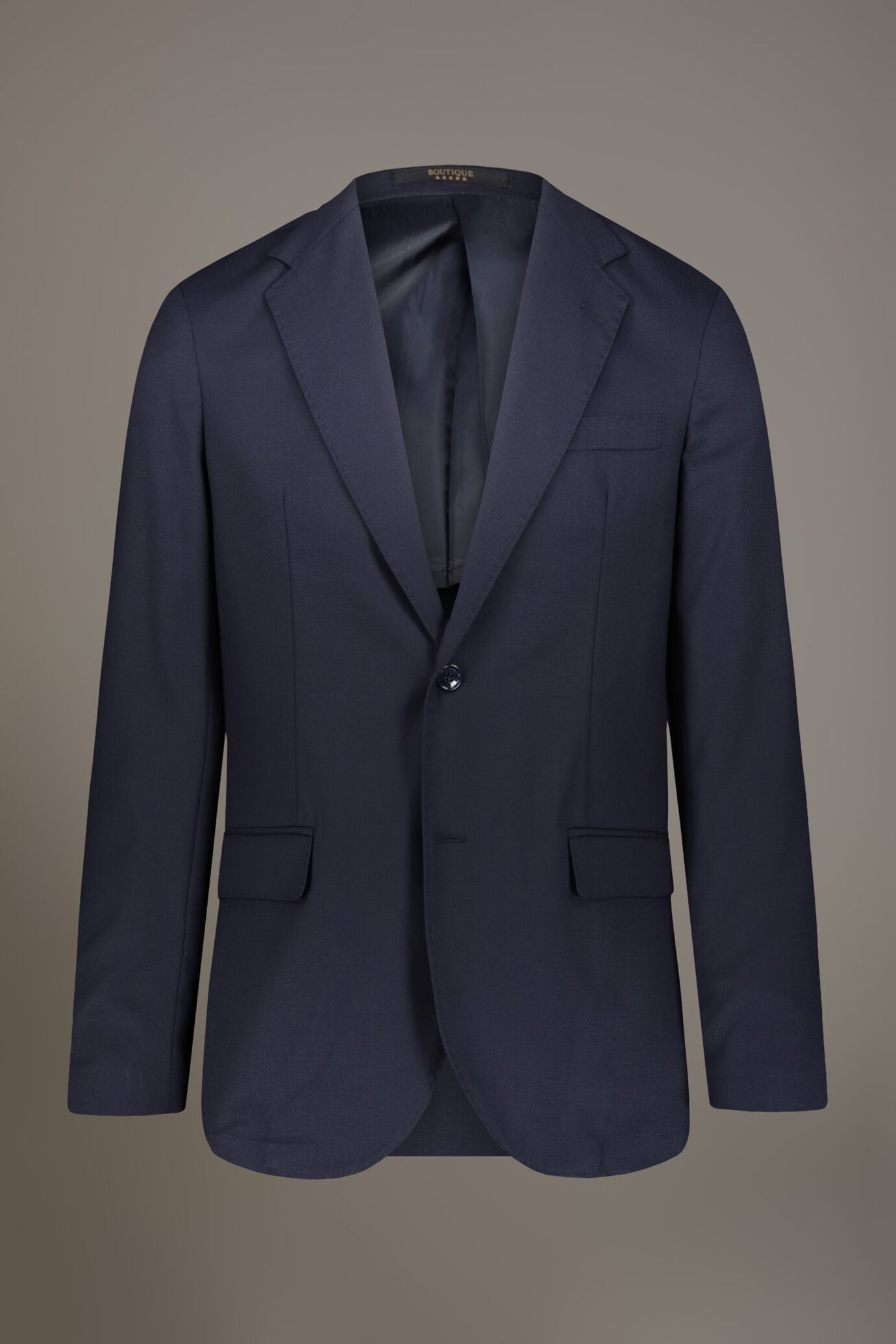 Single breasted jacket solid colour dobby fabric