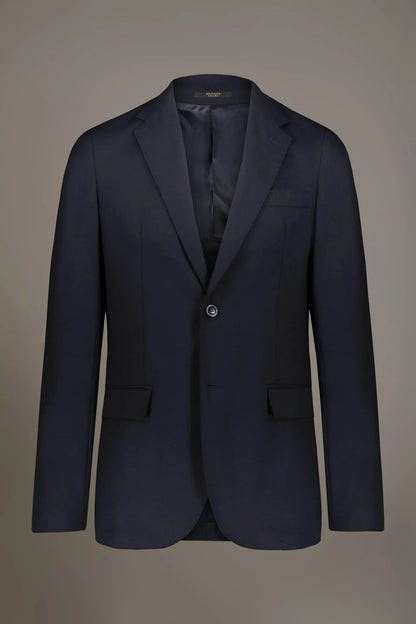 Single breasted jacket solid colour dobby fabric