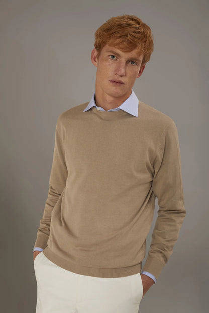 Round neck sweater 100% cotton