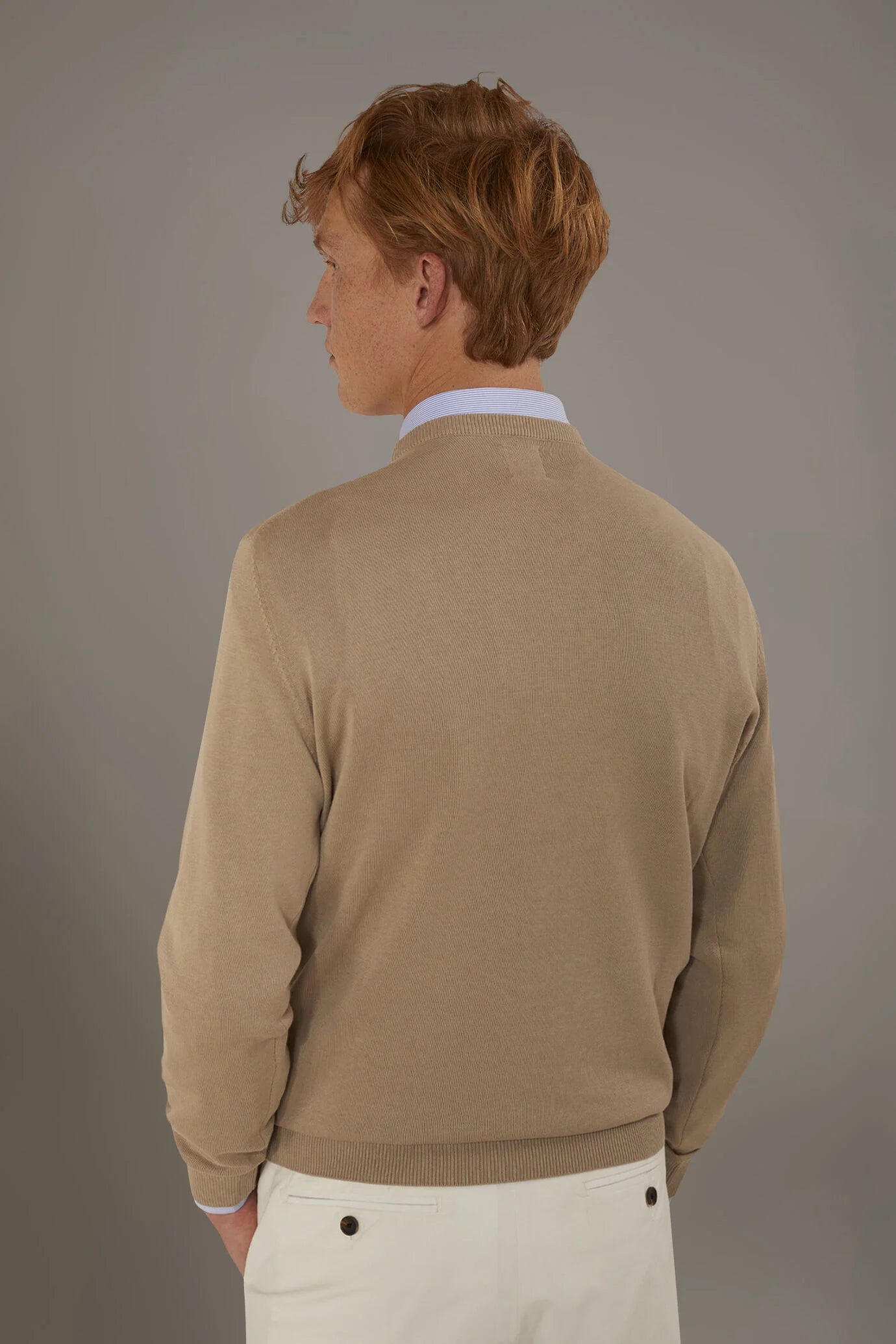 Round neck sweater 100% cotton