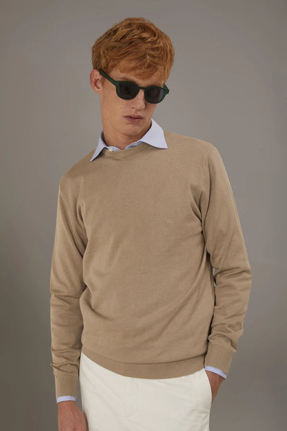 Round neck sweater 100% cotton