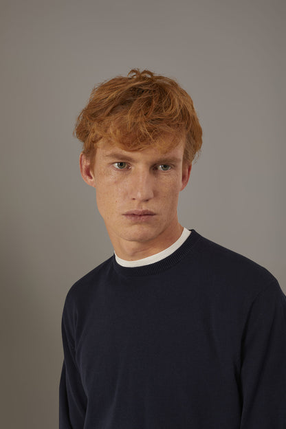 Round neck sweater 100% cotton