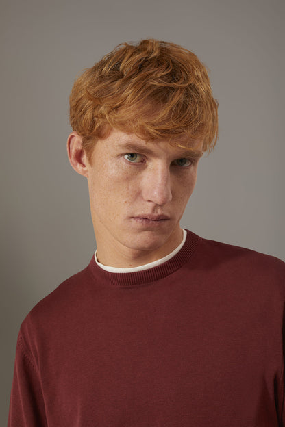 Round neck sweater 100% cotton