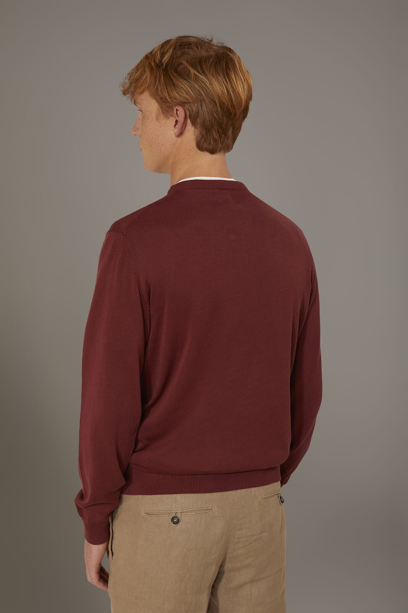 Round neck sweater 100% cotton