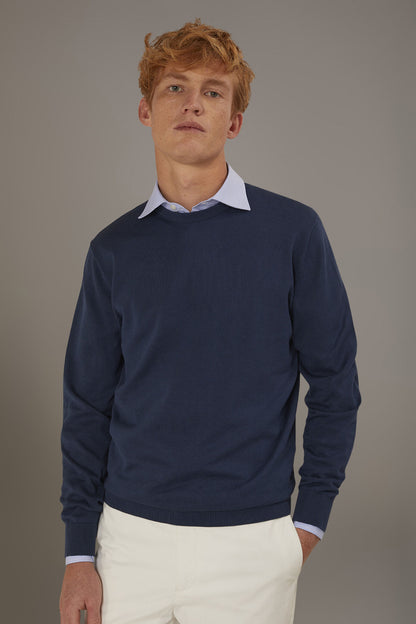 Round neck sweater 100% cotton