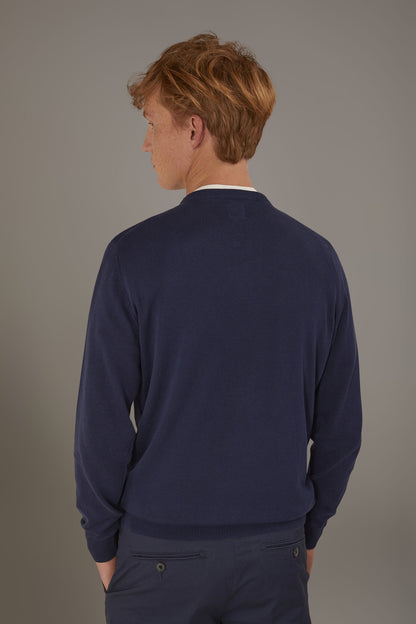 Round neck sweater 100% cotton