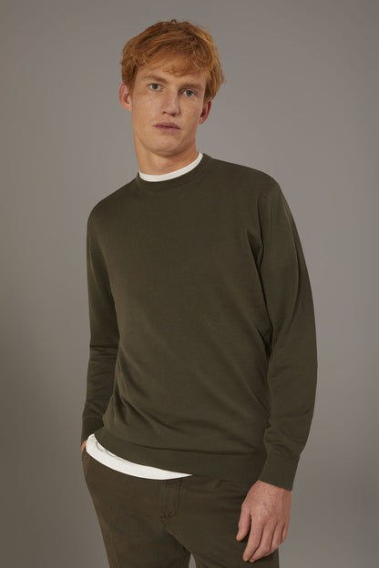 Round neck sweater 100% cotton