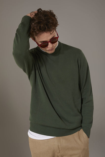 Round neck sweater 100% cotton