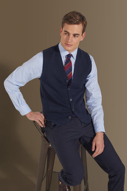 Knitted vest sigle breast pure cotton