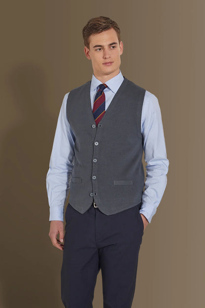 Knitted vest sigle breast pure cotton