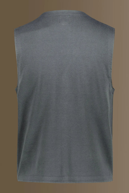 Knitted vest sigle breast pure cotton