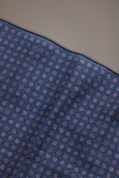 Linen blend pochette fancy design