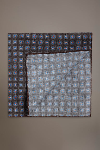 Linen blend pochette fancy design