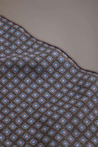 Linen blend pochette fancy design