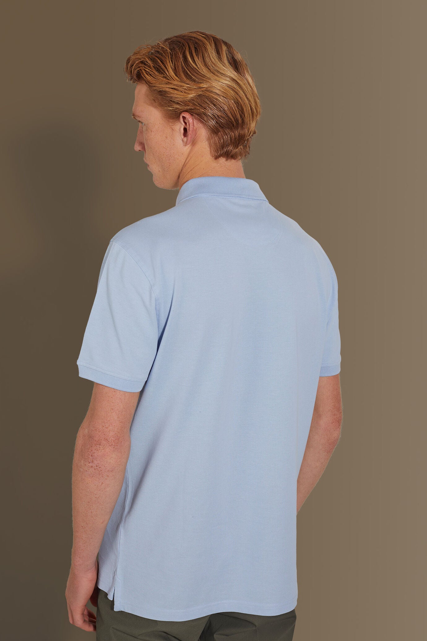 Short sleeves polo 100% cotton piquet solid colour