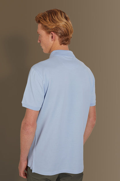 Short sleeves polo 100% cotton piquet solid colour
