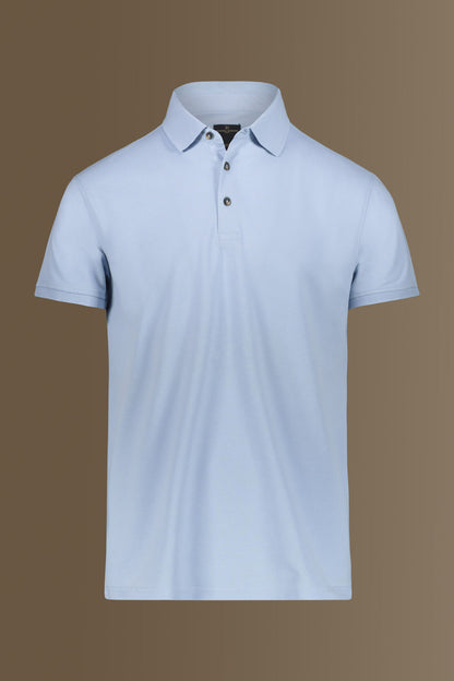 Short sleeves polo 100% cotton piquet solid colour