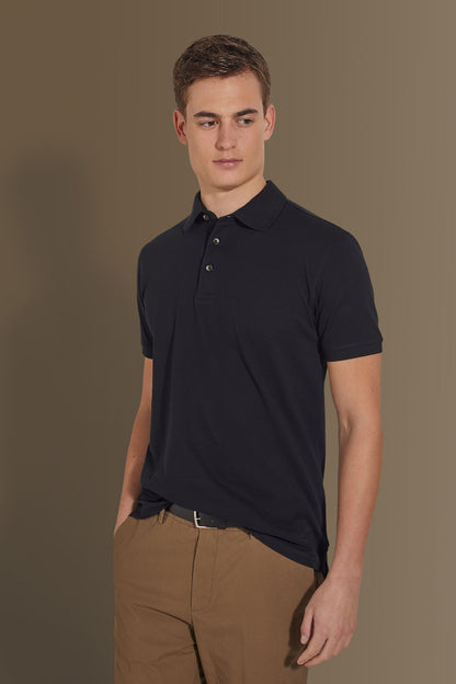 Short sleeves polo 100% cotton piquet solid colour