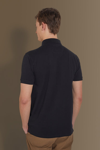 Short sleeves polo 100% cotton piquet solid colour