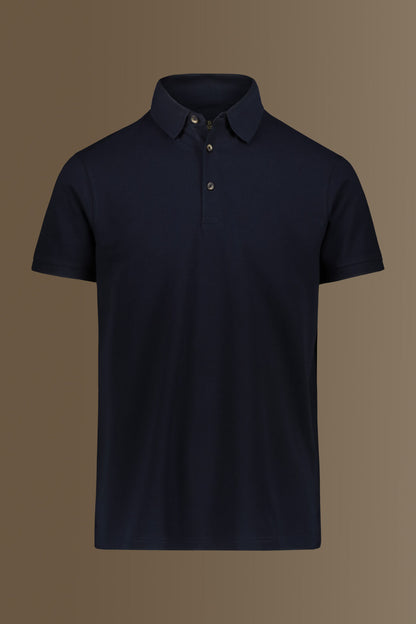 Short sleeves polo 100% cotton piquet solid colour