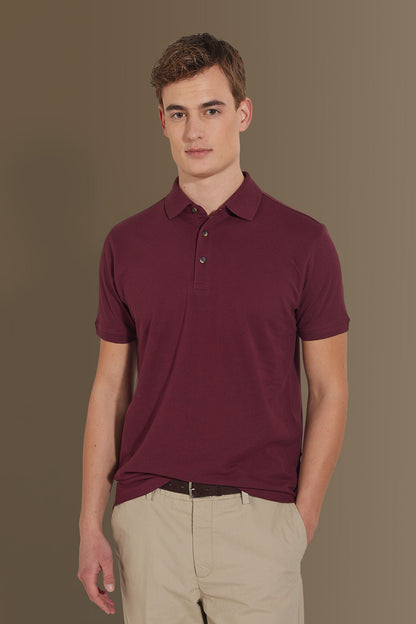 Short sleeves polo 100% cotton piquet solid colour