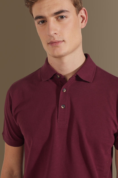 Short sleeves polo 100% cotton piquet solid colour