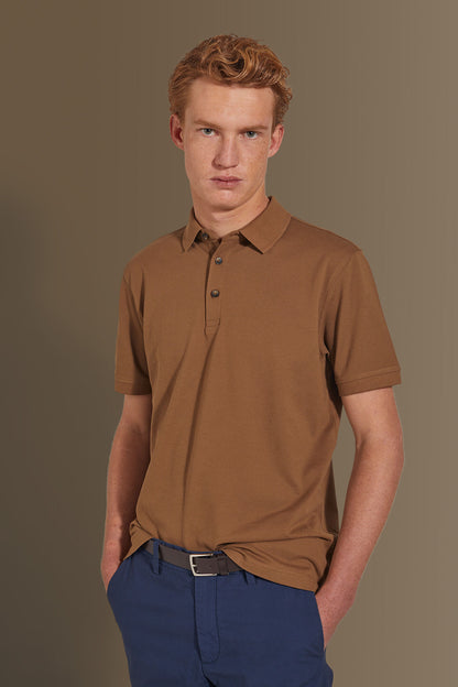 Short sleeves polo 100% cotton piquet solid colour