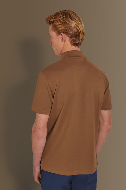 Short sleeves polo 100% cotton piquet solid colour