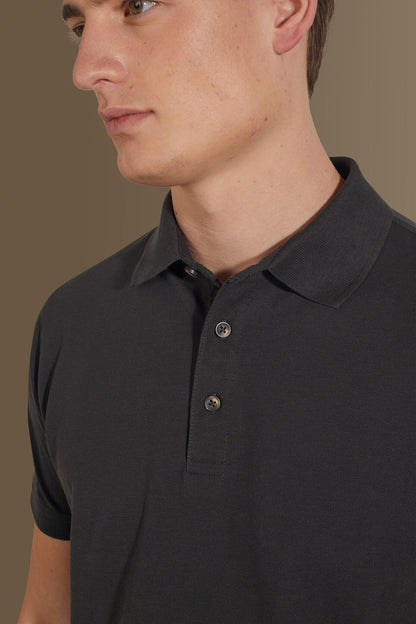 Short sleeves polo 100% cotton piquet solid colour