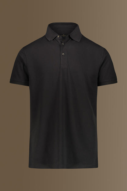 Short sleeves polo 100% cotton piquet solid colour