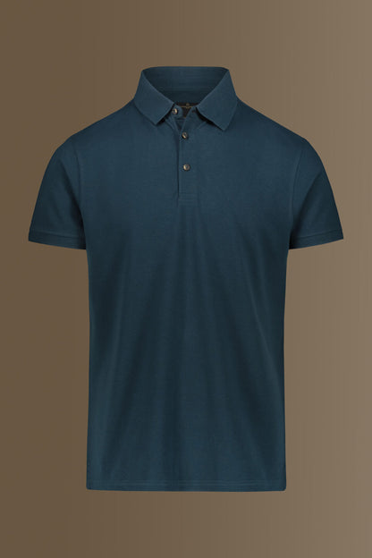 Short sleeves polo 100% cotton piquet solid colour