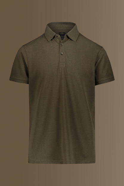 Short sleeves polo 100% cotton piquet solid colour