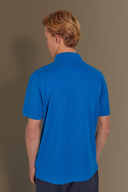 Short sleeves polo 100% cotton piquet solid colour